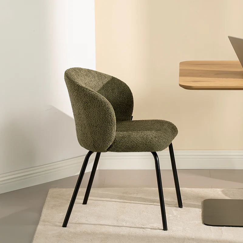 Yasin Dining Chairs [Set of 2] [Boucle Fabric]