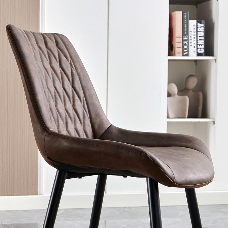 Jarvis Diamond Dining Chairs [Set of 2] [Pu Leather]