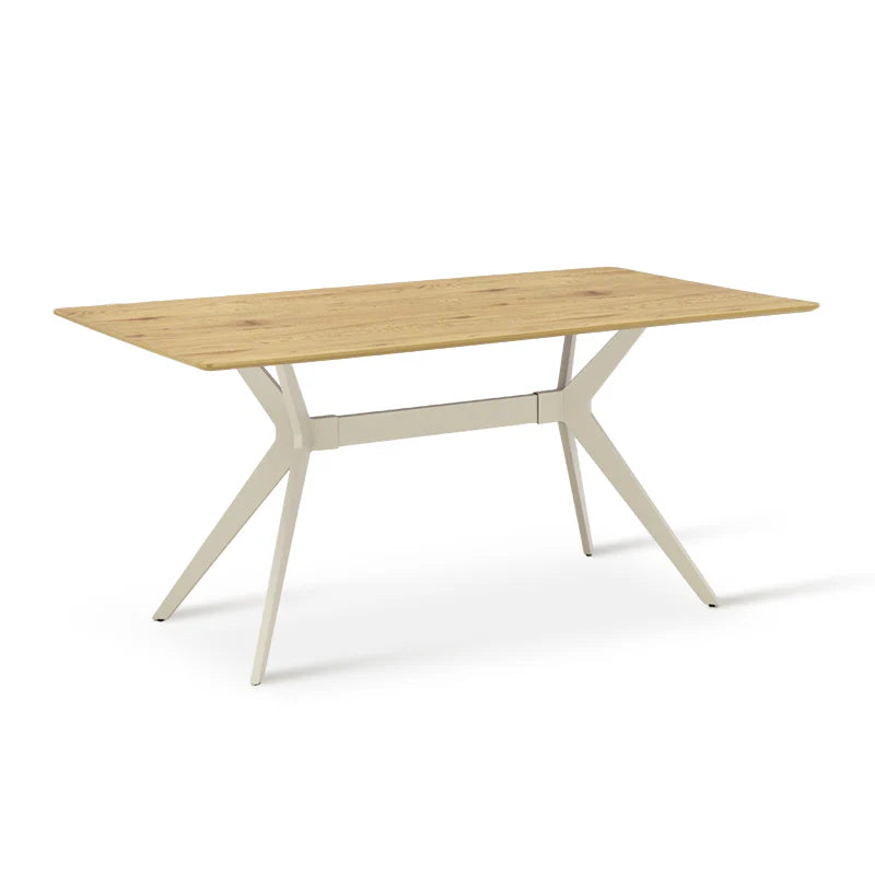 Laila Rectangular Dining Table & 6 Yasin Dining Chairs [Dining Set]