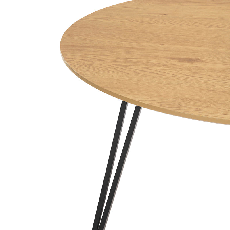 Fareeha Round Dining Table [Wood Patterned] [100 cm]