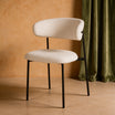 Zahra Dining Chairs [Set of 2] [Boucle Fabric][⌀ 1.9 cm]