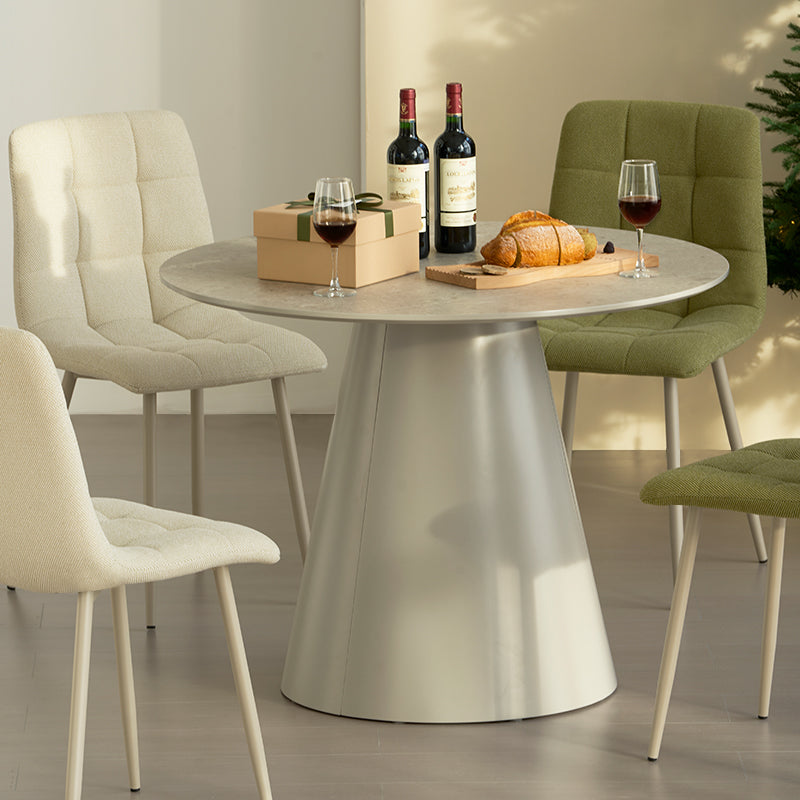 Elowen Round Dining Table [Grey] [100 cm]