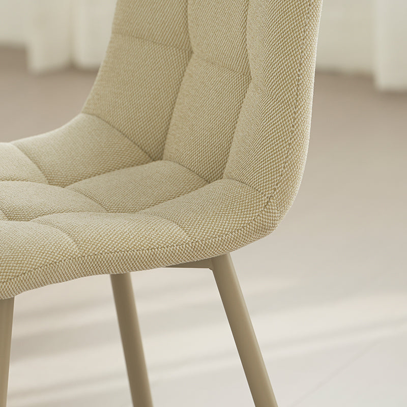 Aoife Dining Chairs [Set of 2] [Linen Fabric] [Light-colored Legs]