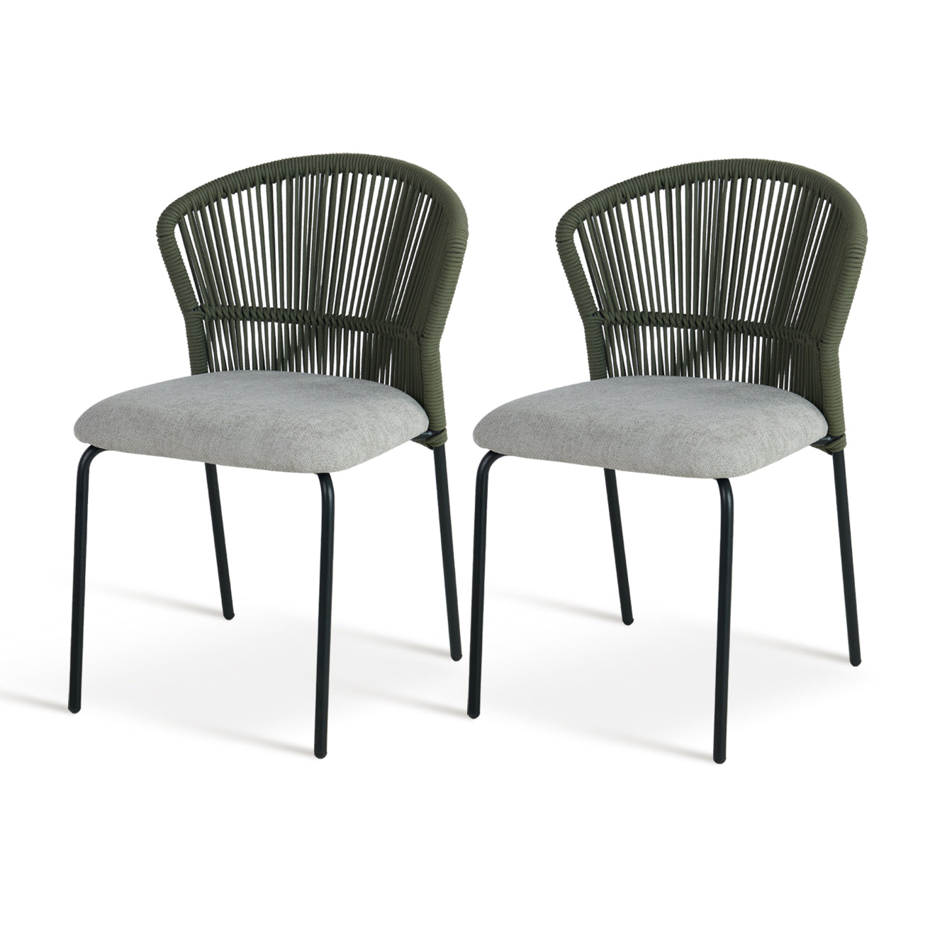 Kalina Dining Chairs [Set of 2] [Linen Fabric]