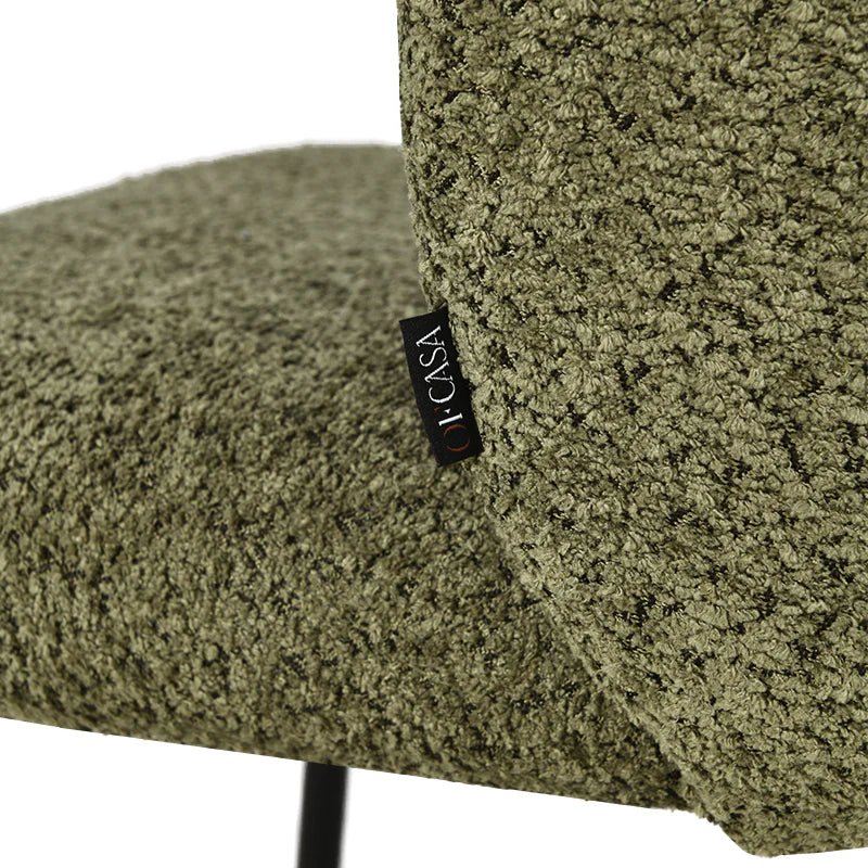 Yasin Dining Chairs [Set of 2] [Boucle Fabric]