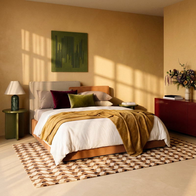 Caressa S Bed [King Bed] [Velvet] [150 cm]