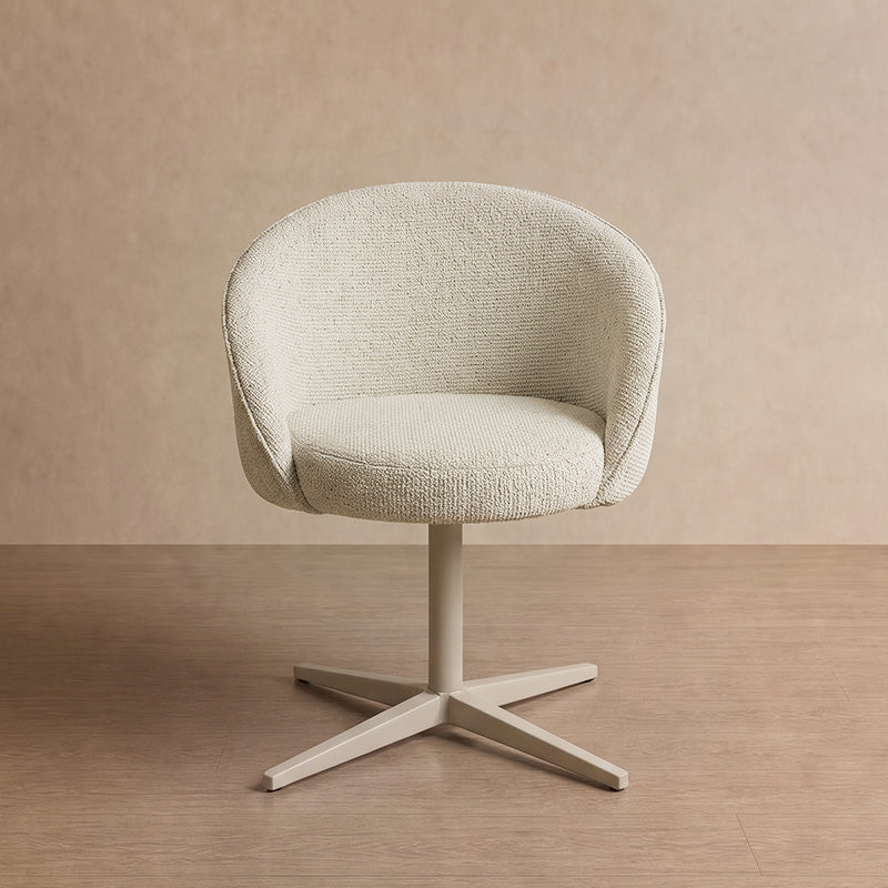Paislee Swivel Dining Chairs [Set of 2] [Linen Texture Fabric]