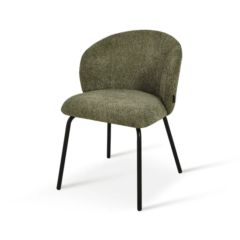 Yasin Dining Chairs [Set of 2] [Boucle Fabric]