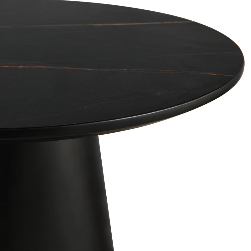 Tottie Side Table [Black Marble] [45 cm]