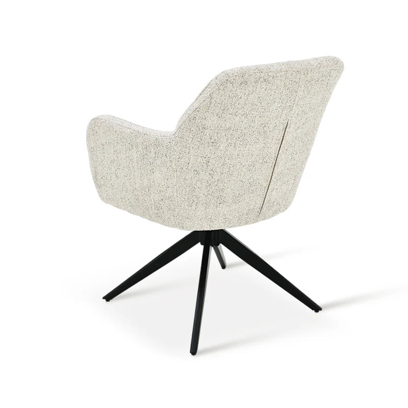 Sona Swivel Dining Chairs [Set of 1][Linen Fabric]