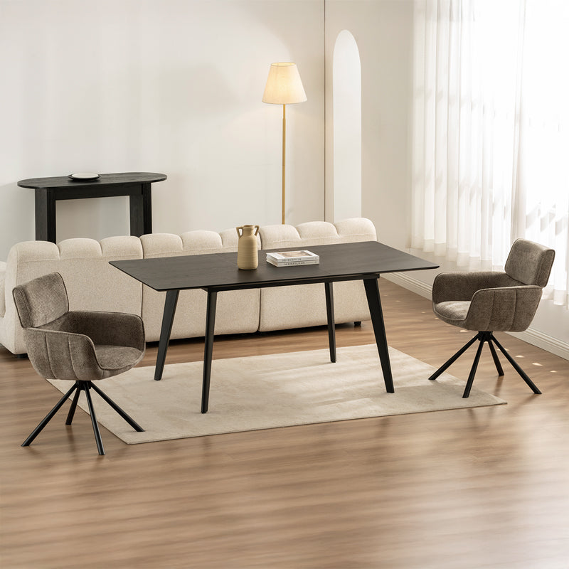 Valdez X Rectangular Dining Table [Extendable] [140cm-180cm]