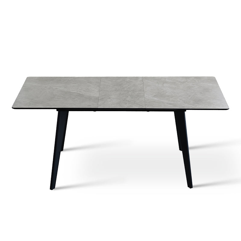 Valdez X Rectangular Dining Table [Grey Marble] [Extendable] [140cm-180cm]