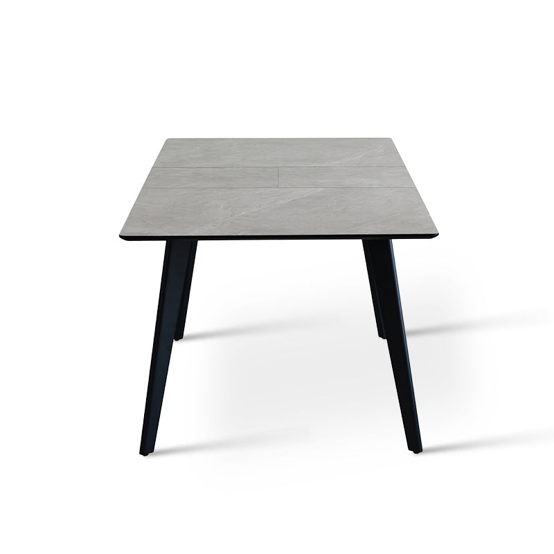 Valdez X Rectangular Dining Table [Grey Marble] [Extendable] [140cm-180cm]