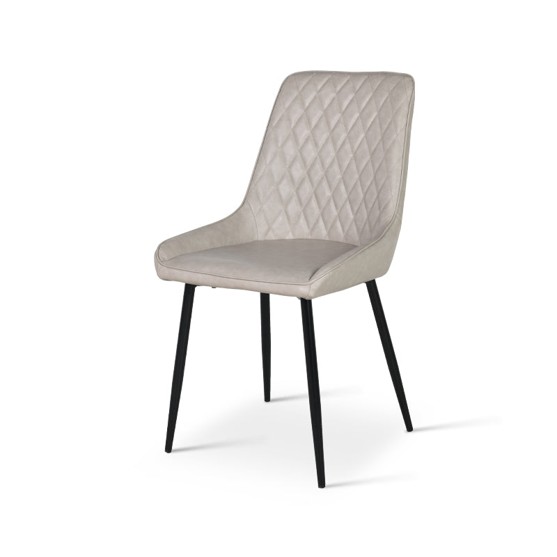 Faux leather dining chair front angle | Value dining chairs under £129.99
Space saving dining chair product shot | Cheap dining chairs set of 2 option