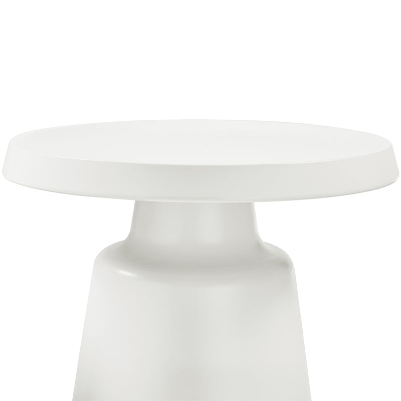 Hege Round Coffee Table Set  [White]