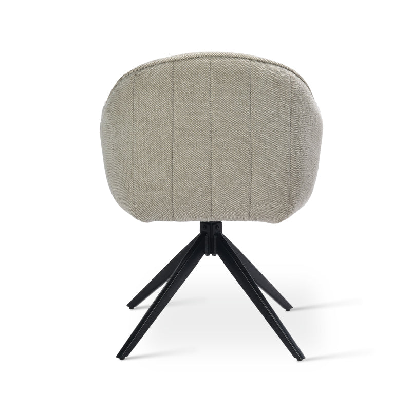 Aaliyah Swivel Chairs [Set of 2] [Linen Fabric]