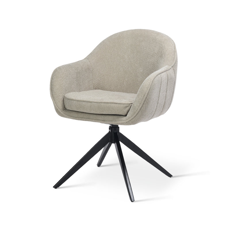 Aaliyah Swivel Chairs [Set of 2] [Linen Fabric]