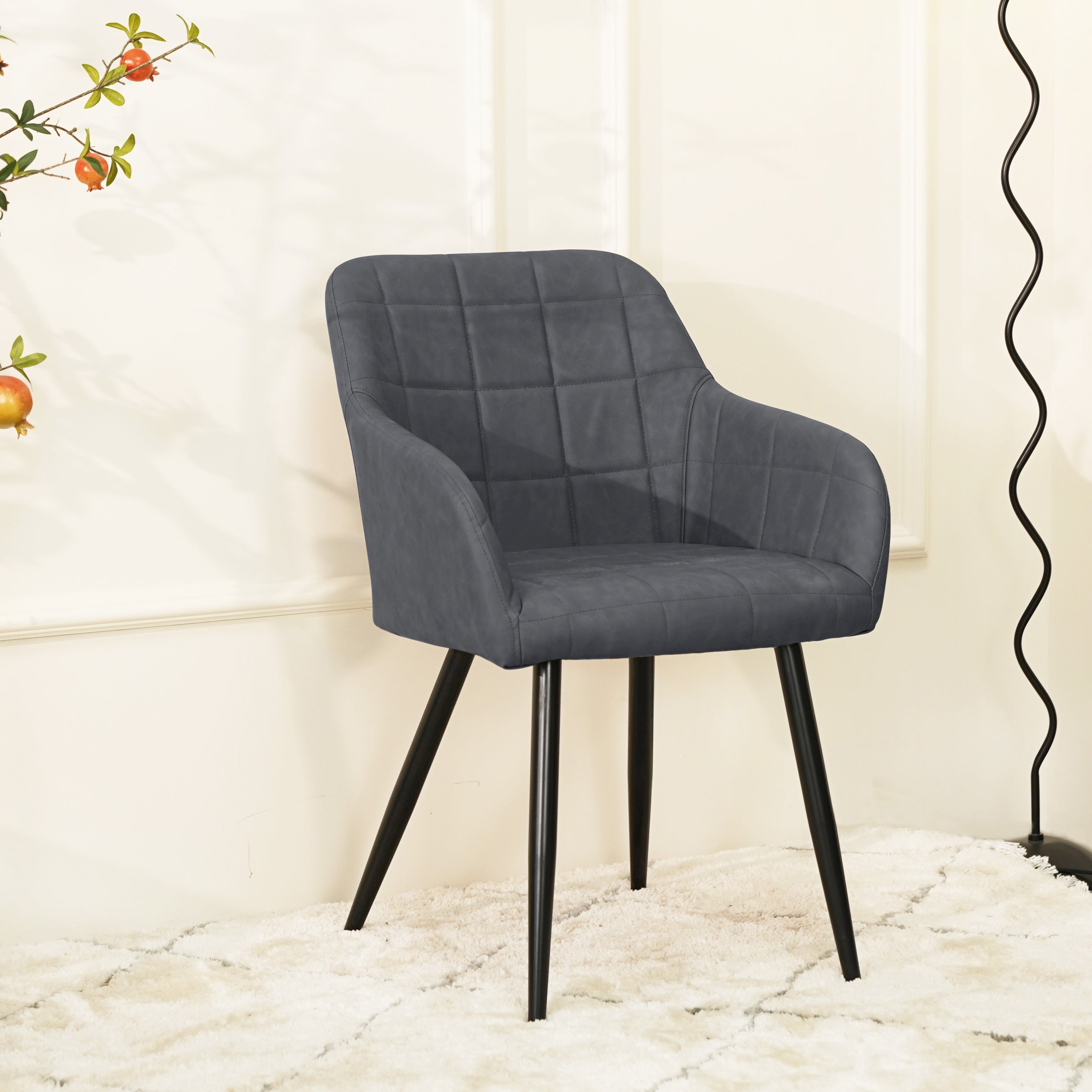 ofcasa, Frazer dining chairs, dark grey dining chairs, faux leather dining chairs, chairs for sale, comfy chair, cheap dining chairs, dark grey office chair, dark grey dining room chairs, armchair, dark grey armchair, ofcasafurniture, ofcasachairs, ofcasa discount, ofcasa dining chairs, ofcasa uk