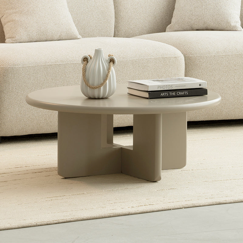 Aine Round Coffee Table [Beige] [80 cm]
