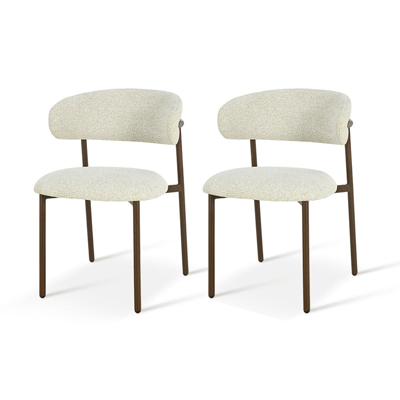 Zahra S Dining Chairs [Set of 2] [Linen Fabric] [⌀ 2.5 cm]