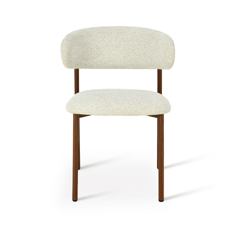 Zahra S Dining Chairs [Set of 2] [Linen Texture Fabric] [⌀ 2.5 cm]