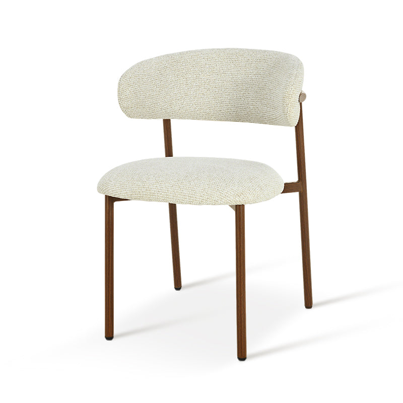 Zahra S Dining Chairs [Set of 2] [Linen Texture Fabric] [⌀ 2.5 cm]