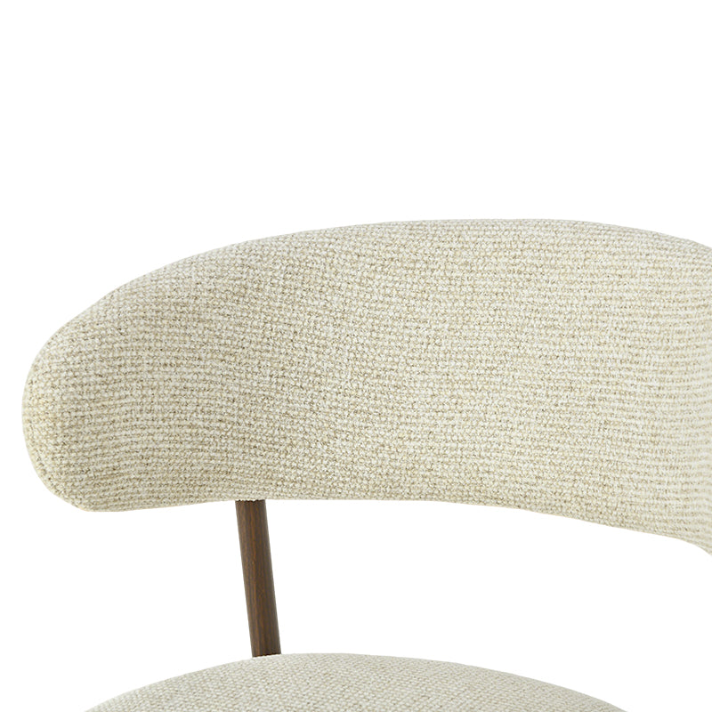 Zahra S Dining Chairs [Set of 2] [Linen Fabric] [⌀ 2.5 cm]