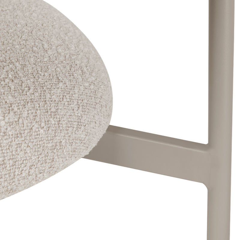 Zahra Dining Chairs [Set of 2] [Boucle Fabric][⌀ 1.9 cm]