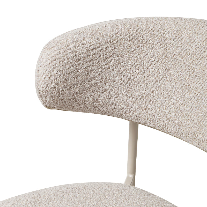 Zahra Dining Chairs [Set of 2] [Boucle Fabric][⌀ 1.9 cm]