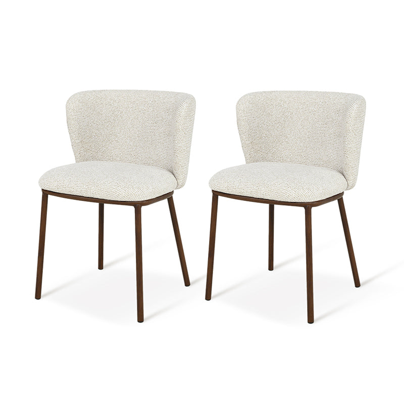 Karin Dining Chairs [Set of 2] [Linen texture Fabric]