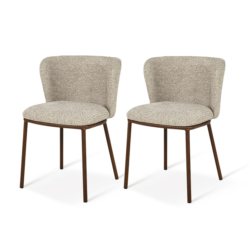 Karin Dining Chairs [Set of 2] [Linen texture Fabric]