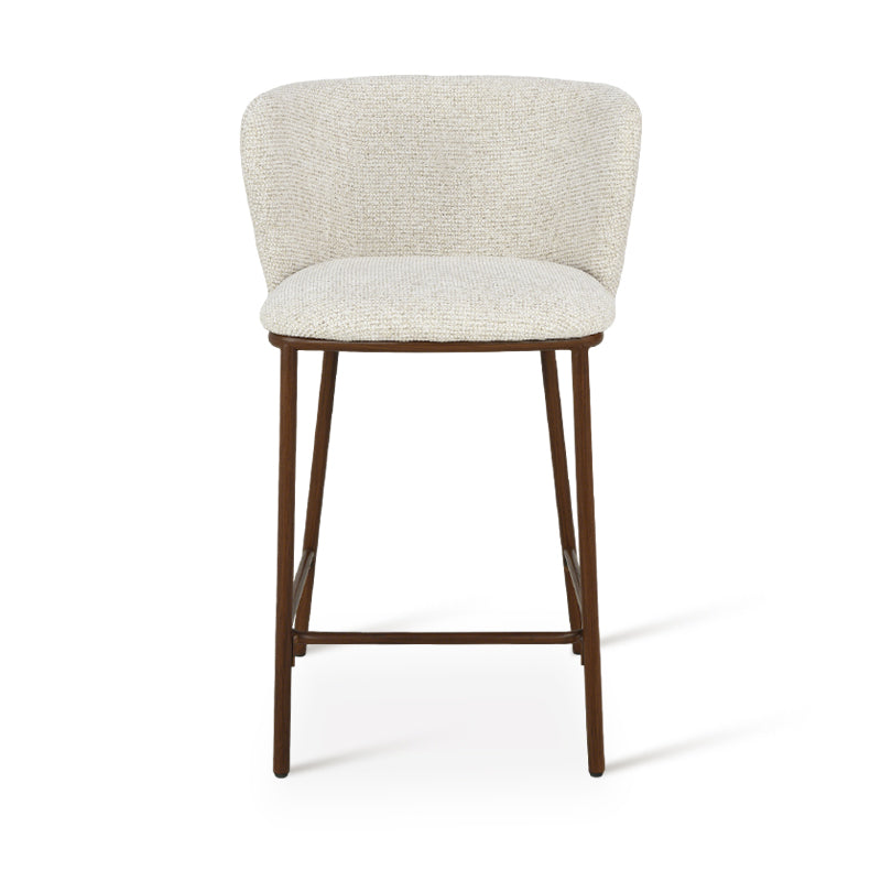 Karin Bar Stools [Set of 2] [Linen Texture Fabric] [65 cm]