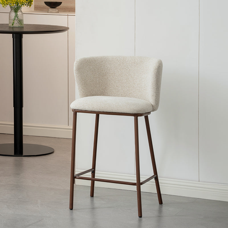 Karin Bar Stools [Set of 2] [Linen Texture Fabric] [65 cm]