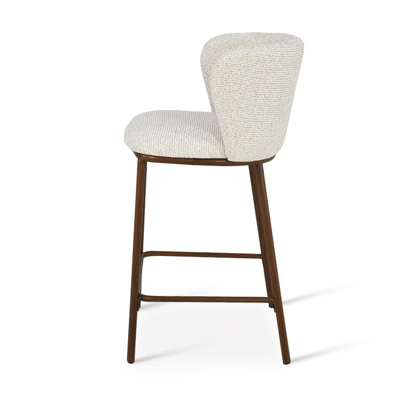 Karin Bar Stools [Set of 2] [Linen Texture Fabric] [65 cm]