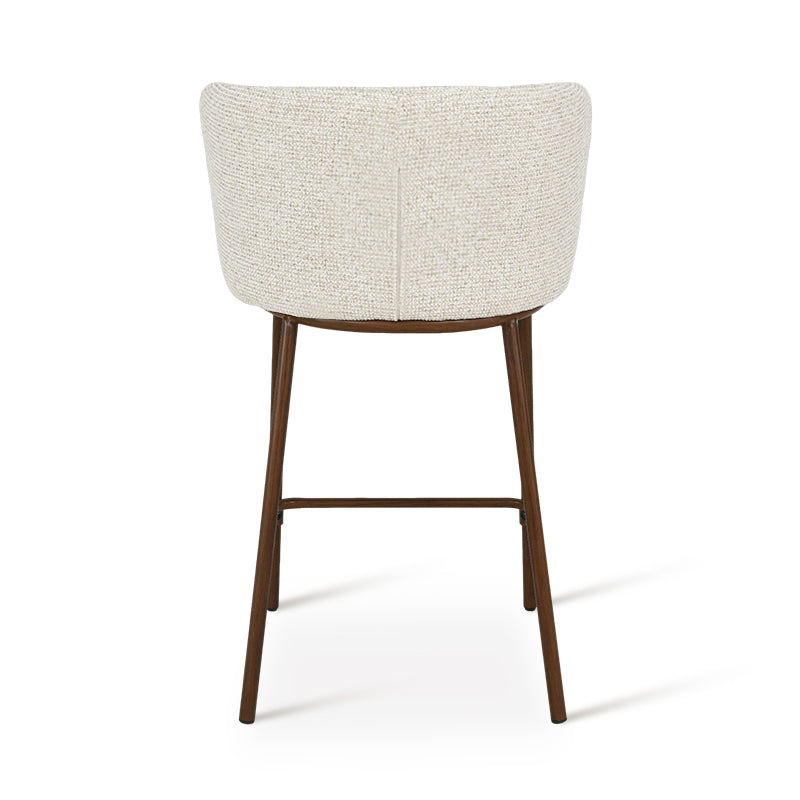 Karin Bar Stools [Set of 2] [Linen Texture Fabric] [65 cm]