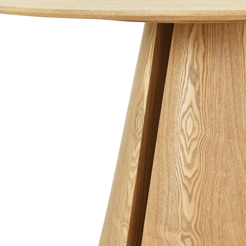 Isabeau Round Dining Table [Oak Color] [120 cm]