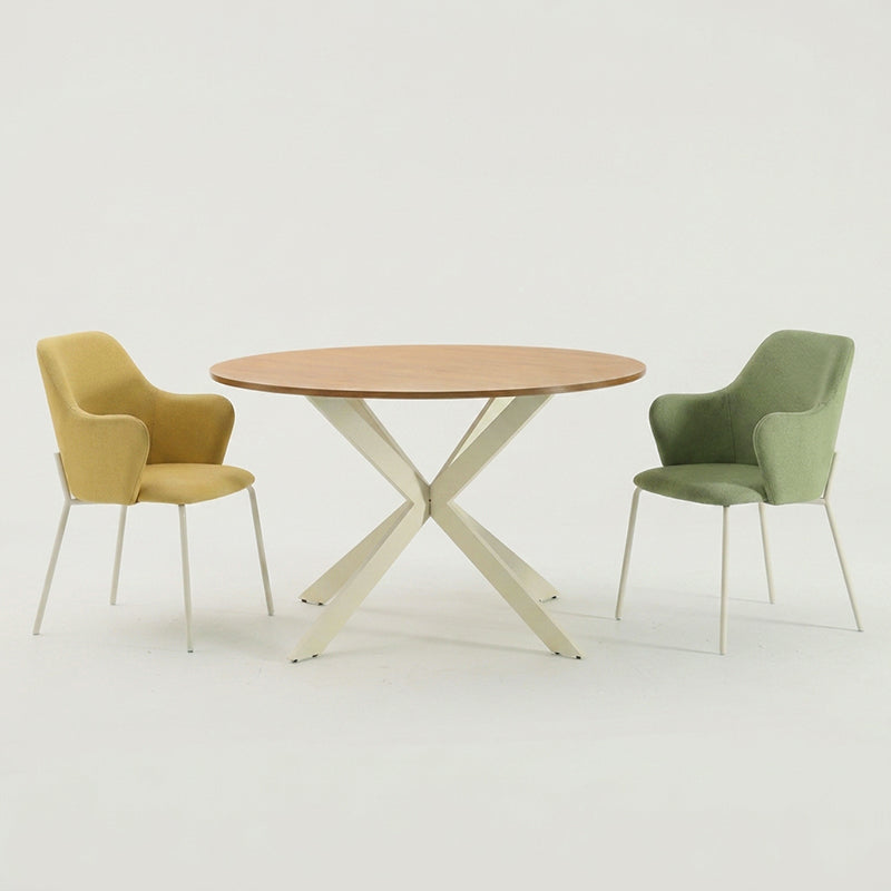 Tilly Round Dining Table & 4 Dahlia Dining Chairs [Dining Set]