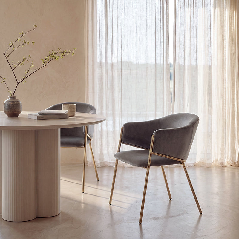 Dalila Dining Chairs [Set of 2] [Velvet]