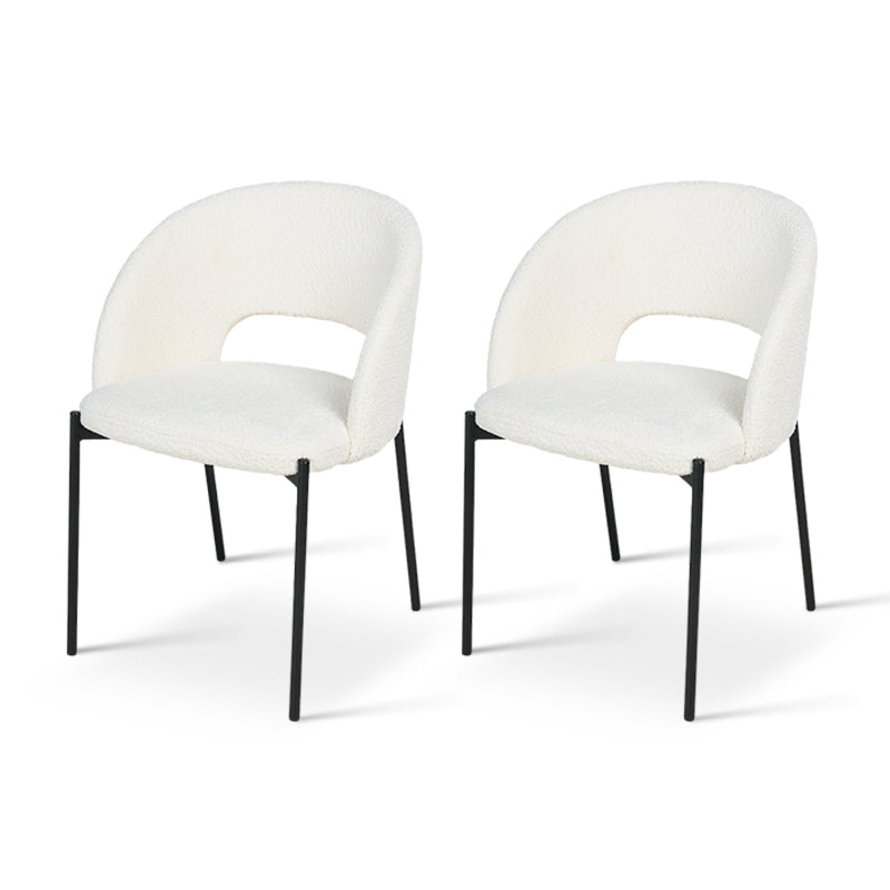 Esme Dining Chairs [Set of 2] [Boucle Fabric]