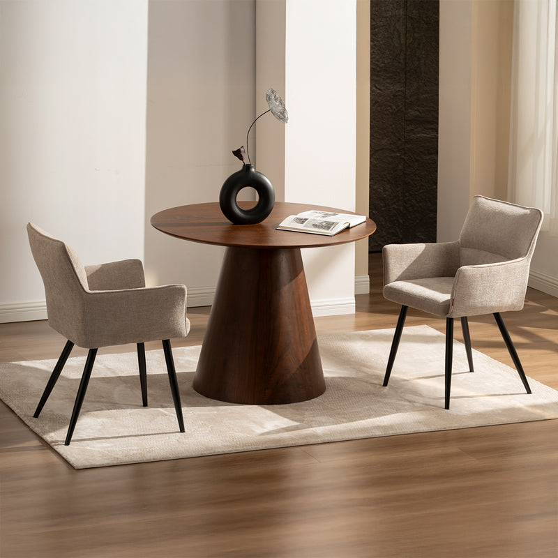 Kaya Dining Chairs [Set of 2] [Linen Texture Fabric]