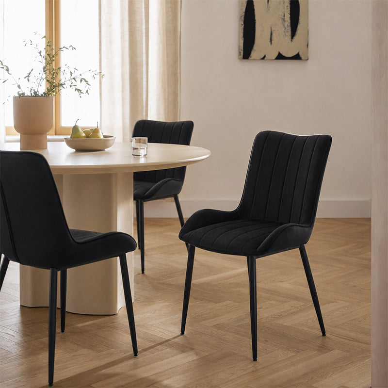 Edith Dining Chairs [Set of 2] [Velvet]