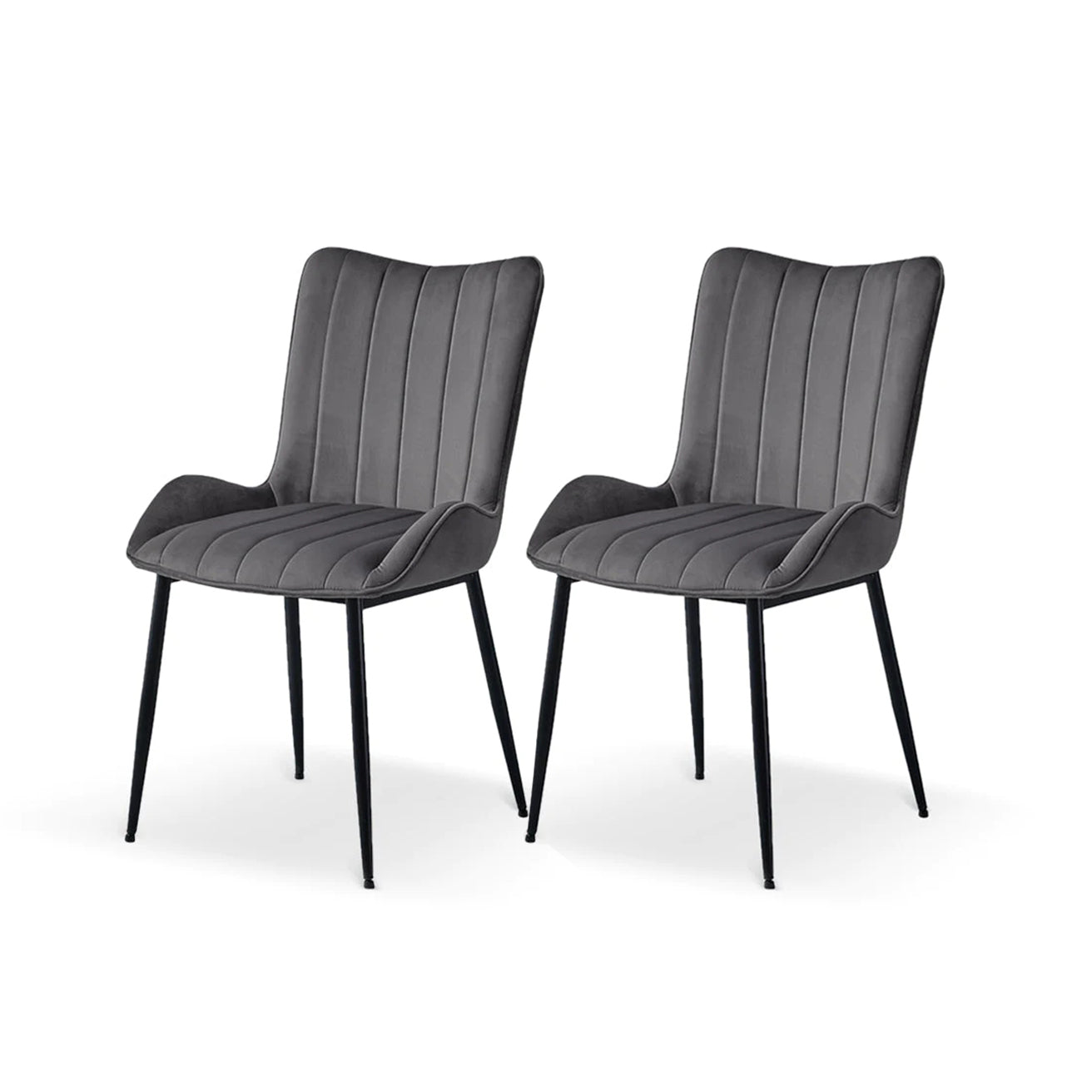 Edith Dining Chairs [Set of 2] [Velvet]
