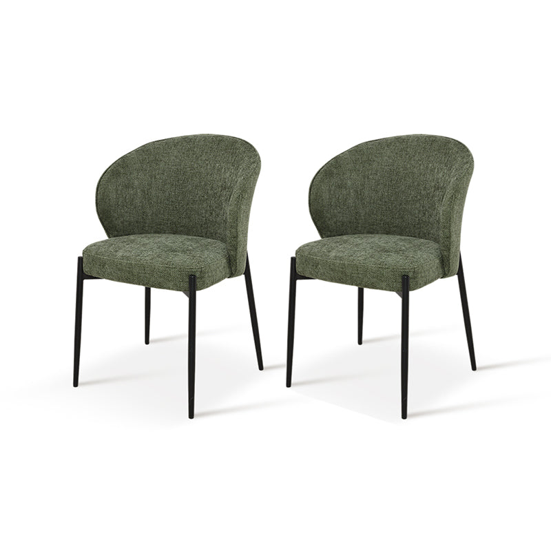 Bard Dining Chairs [Set of 2] [Linen Fabric]
