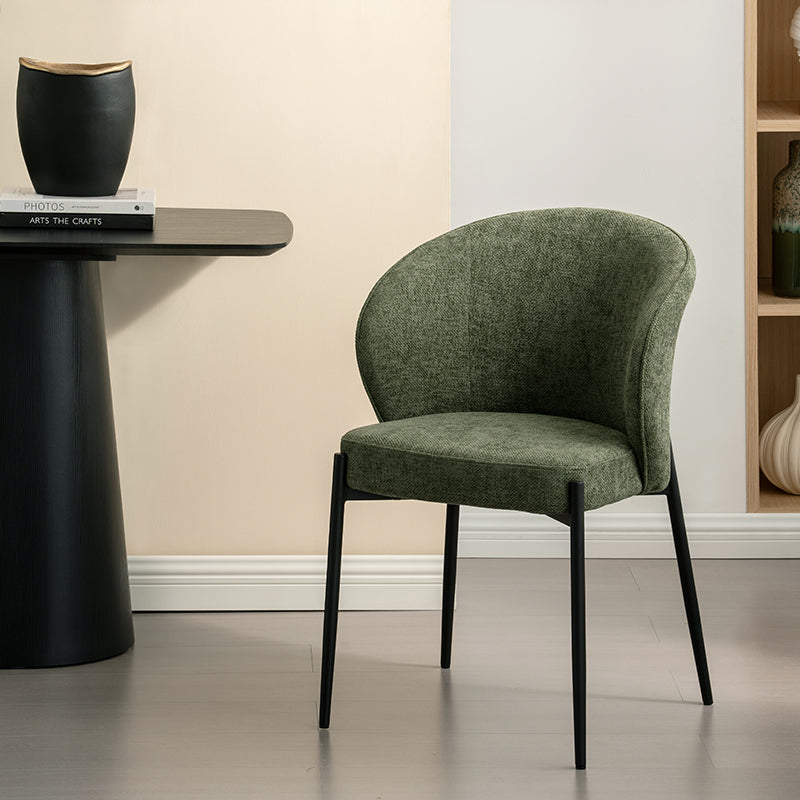Bard Dining Chairs [Set of 2] [Linen Fabric]
