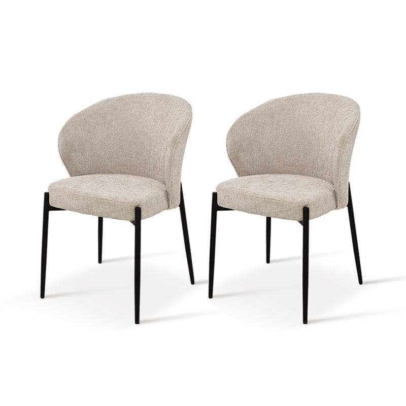 Bard Dining Chairs [Set of 2] [Linen Fabric]
