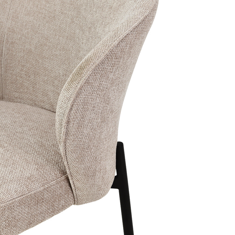 Bard Dining Chairs [Set of 2] [Linen Fabric]