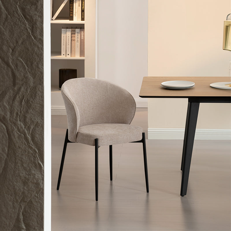 Bard Dining Chairs [Set of 2] [Linen Fabric]