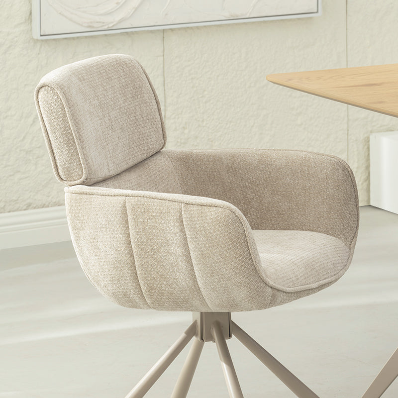 Elara Swivel Chairs [Set of 2] [Chenille]