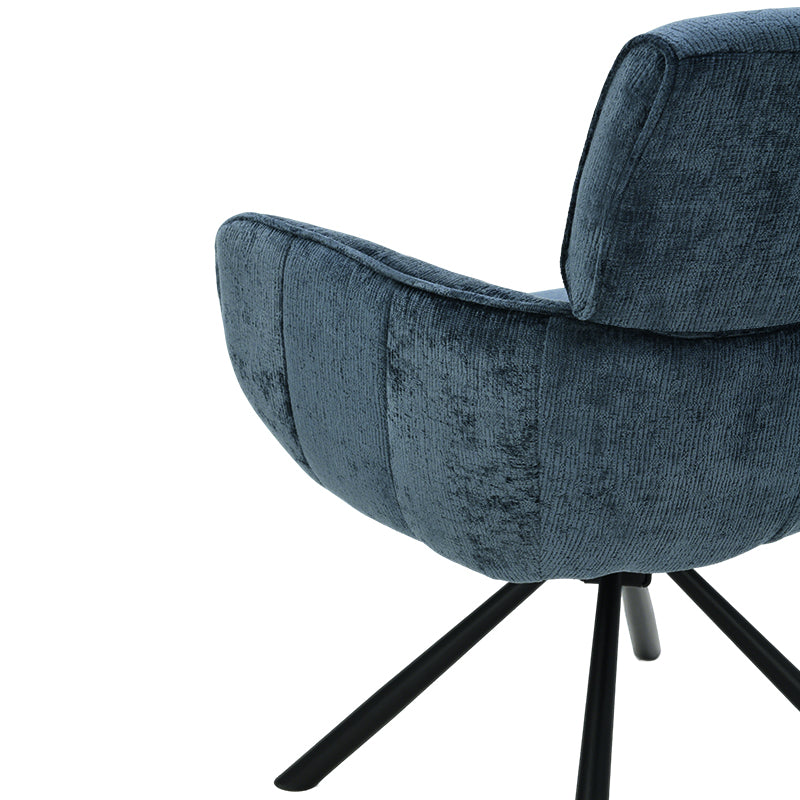 Elara Swivel Chairs [Set of 2] [Chenille]