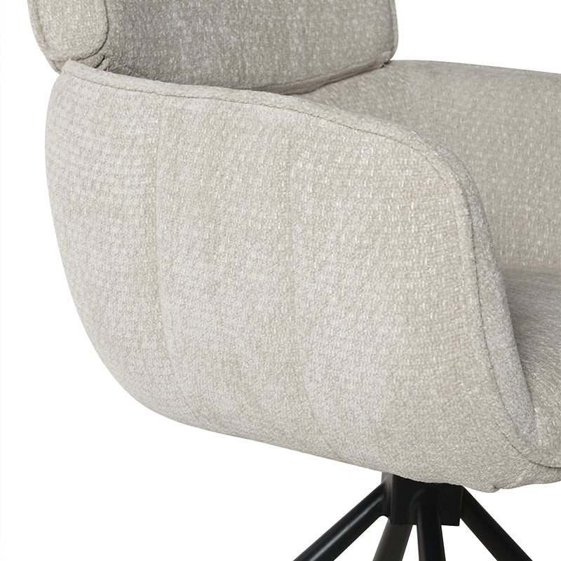 Elara Swivel Chairs [Set of 2] [Chenille]